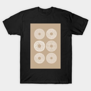 Neutral mushroom spore print T-Shirt